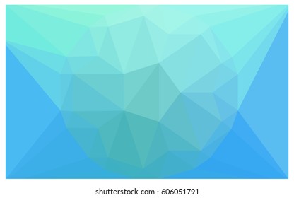 Light Blue, Green vector polygonal illustration, which consist of triangles with a gemstone in center. Triangular design of a huge diamond for your business. Creative geometric background of gems.