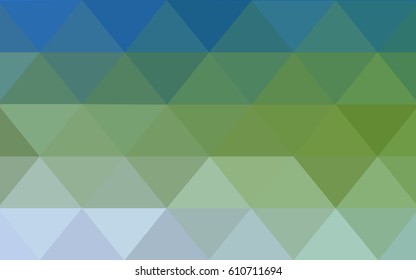 Light Blue, Green vector polygonal illustration, which consist of triangles. Triangular design for your business. Creative geometric background in Origami style with gradient
