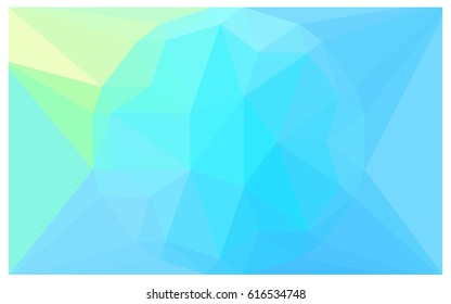 Light Blue, Green vector polygonal illustration, which consist of triangles with a gemstone in center. Triangular design of a huge diamond for your business. Creative geometric background of gems.