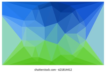 Light Blue, Green vector polygonal illustration, which consist of triangles with a gemstone in center. Triangular design of a huge diamond for your business. Creative geometric background of gems.