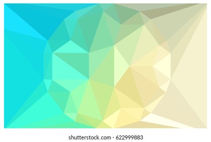 Light Blue, Green vector polygonal illustration, which consist of triangles with a gemstone in center. Triangular design of a huge diamond for your business. Creative geometric background of gems.