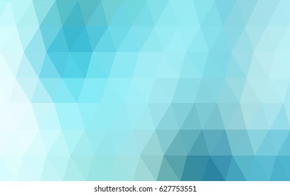Light Blue, Green vector polygonal illustration, which consist of triangles. Triangular design for your business. Creative geometric background in Origami style with gradient