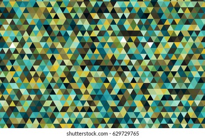 Light Blue, Green vector polygonal pattern. Geometric illustration in Origami style with gradient.  The best triangular design for your business.