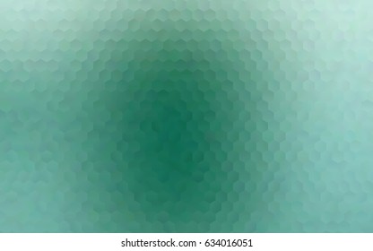 Light Blue, Green vector polygonal illustration, which consist of hexagons. Hexagonal pattern for your business design. Geometric background in Origami style with gradient. 