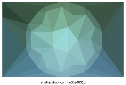 Light Blue, Green vector polygonal illustration, which consist of triangles with a gemstone in center. Triangular design of a huge diamond for your business. Creative geometric background of gems.