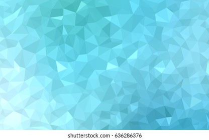Light Blue, Green vector polygonal illustration, which consist of triangles. Triangular design for your business. Creative geometric background in Origami style with gradient