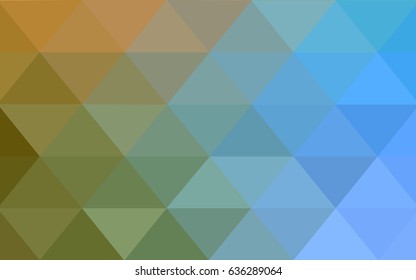 Light Blue, Green vector polygonal illustration, which consist of triangles. Triangular pattern for your business design. Geometric background in Origami style with gradient. 