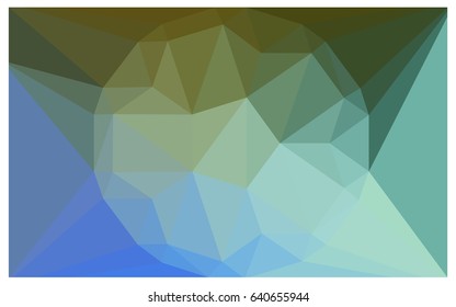Light Blue, Green vector polygonal illustration, which consist of triangles with a gemstone in center. Triangular design of a huge diamond for your business. Creative geometric background of gems.