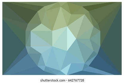 Light Blue, Green vector polygonal illustration, which consist of triangles with a gemstone in center. Triangular design of a huge diamond for your business. Creative geometric background of gems.