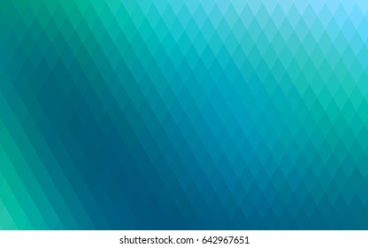 Light Blue, Green vector polygonal illustration consisting of rectangles. Rectangular design for your business. Creative geometric background in origami style with gradient.