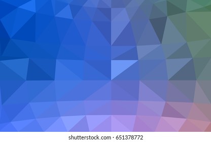 Light Blue, Green vector polygonal illustration, which consist of triangles. Triangular pattern for your business design. Geometric background in Origami style with gradient. 