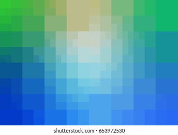 Light Blue, Green vector polygonal illustration, which consist of rectangles. Rectangular design for your business. Creative geometric background in Origami style with gradient