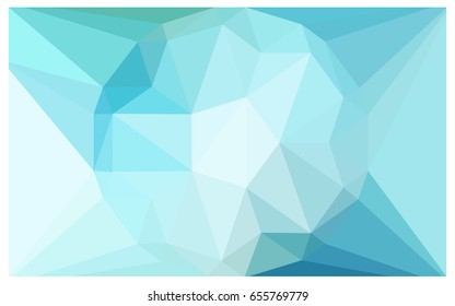 Light Blue, Green vector polygonal illustration, which consist of triangles with a gemstone in center. Triangular design of a huge diamond for your business. Creative geometric background of gems.