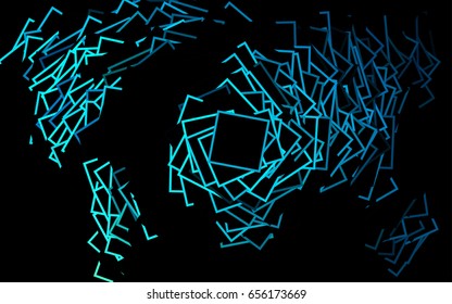 Light Blue, Green vector polygonal illustration consisting of rectangles. Rectangular design for your business. Creative geometric background in origami style with gradient.