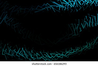 Light Blue, Green vector polygonal illustration, which consist of rectangles. Rectangular pattern for your business design. Geometric background in Origami style with gradient. 