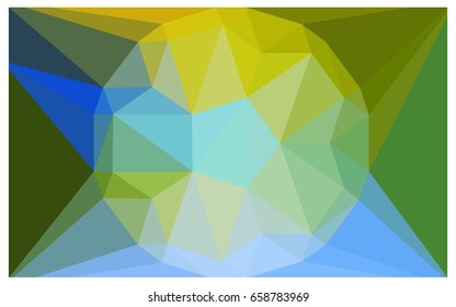 Light Blue, Green vector polygonal illustration, which consist of triangles with a gemstone in center. Triangular design of a huge diamond for your business. Creative geometric background of gems.