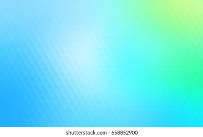Light Blue, Green vector polygonal template. Geometric illustration in Origami style with gradient.  Triangular pattern for your business design.