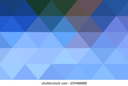 Light Blue, Green vector polygonal illustration, which consist of triangles. Triangular pattern for your business design. Geometric background in Origami style with gradient. 
