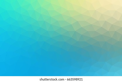 Light Blue, Green vector polygonal illustration, which consist of triangles. Triangular design for your business. Creative geometric background in Origami style with gradient