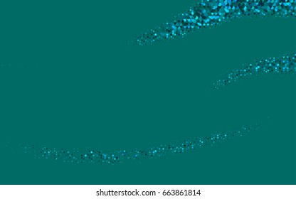 Light Blue, Green vector polygonal illustration, which consist of hexagons. Hexagonal design for your business. Creative geometric background in Origami style with gradient
