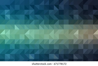 Light Blue, Green vector polygonal template. Creative geometric illustration in Origami style with gradient. The completely new template can be used for your brand book.