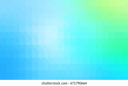 Light Blue, Green vector polygonal pattern. A sample with polygonal shapes. A completely new design for your business.