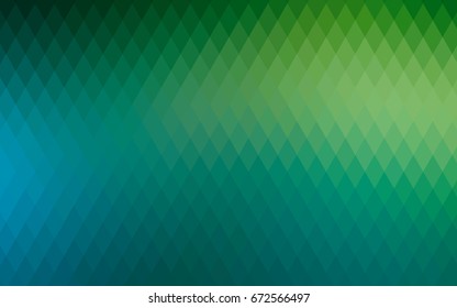 Light Blue, Green vector polygonal illustration consisting of rectangles. Rectangular design for your business. Creative geometric background in origami style with gradient.