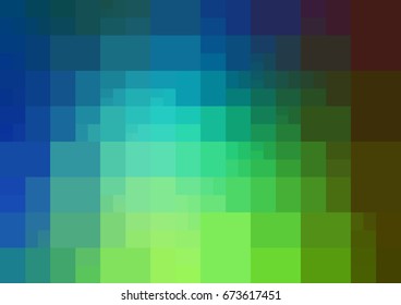 Light Blue, Green vector polygonal illustration, which consist of rectangles. Rectangular pattern for your business design. Geometric background in Origami style with gradient. 