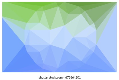 Light Blue, Green vector polygonal illustration, which consist of triangles with a gemstone in center. Triangular design of a huge diamond for your business. Creative geometric background of gems.