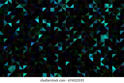 Light Blue, Green vector polygonal background. Shining illustration, which consist of triangles. Brand-new design for your business.