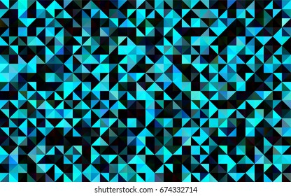 Light Blue, Green vector polygonal template. Modern geometrical abstract illustration with gradient. The elegant pattern can be used as part of a brand book.