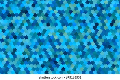 Light Blue, Green vector polygonal illustration, which consist of hexagons. Hexagonal design for your business. Creative geometric background in Origami style with gradient