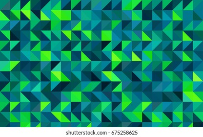 Light Blue, Green vector polygonal template. Modern geometrical abstract illustration with gradient. The best triangular design for your business.