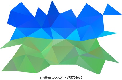 Light Blue, Green vector polygonal pattern. An elegant bright illustration with gradient. A completely new template for your business design.