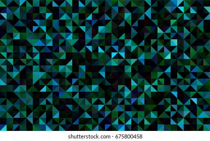 Light Blue, Green vector polygonal pattern. A vague abstract illustration with gradient. The textured pattern can be used for background.