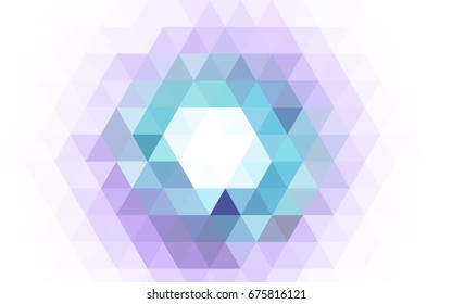 Light Blue, Green vector polygonal pattern. Colorful abstract illustration with gradient. A completely new template for your business design.