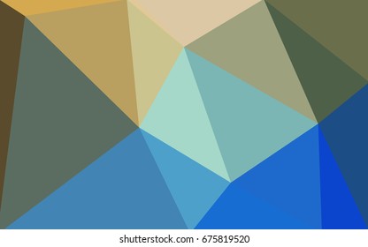 Light Blue, Green vector polygonal illustration, which consist of triangles. Triangular design for your business. Creative geometric background in Origami style with gradient