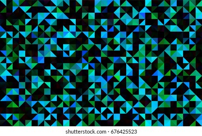 Light Blue, Green vector polygonal background. A completely new color illustration in a vague style. The best triangular design for your business.
