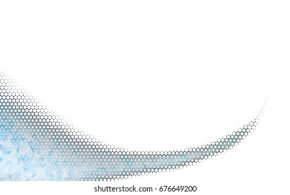 Light Blue, Green vector polygonal illustration, which consist of hexagons. Hexagonal pattern for your business design. Geometric background in Origami style with gradient. 