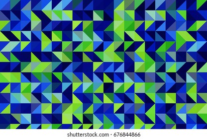 Light Blue, Green vector polygonal pattern. A completely new color illustration in a vague style. Brand-new style for your business design.