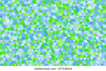 Light Blue, Green vector polygonal template. A vague abstract illustration with gradient. The completely new template can be used for your brand book.