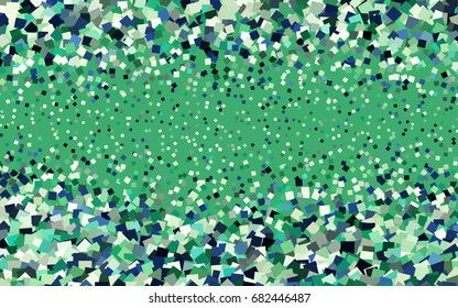 Light Blue, Green vector polygonal illustration consisting of rectangles. Rectangular design for your business. Creative geometric background in origami style with gradient.