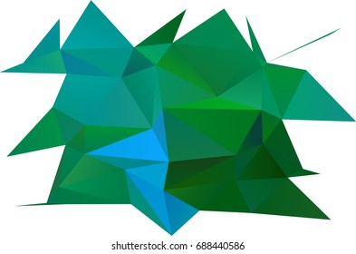 Light Blue, Green vector polygonal pattern. Creative geometric illustration in Origami style with gradient. Brand-new design for your business.