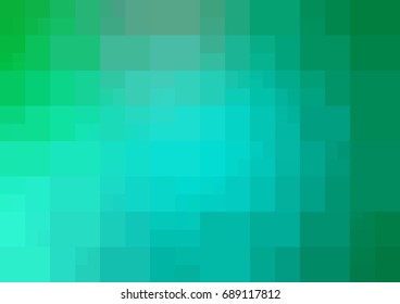 Light Blue, Green vector polygonal illustration, which consist of rectangles. Rectangular design for your business. Creative geometric background in Origami style with gradient