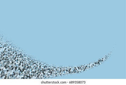 Light Blue, Green vector polygonal illustration, which consist of hexagons. Hexagonal pattern for your business design. Geometric background in Origami style with gradient. 
