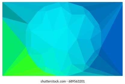 Light Blue, Green vector polygonal illustration, which consist of triangles with a gemstone in center. Triangular design of a huge diamond for your business. Creative geometric background of gems.