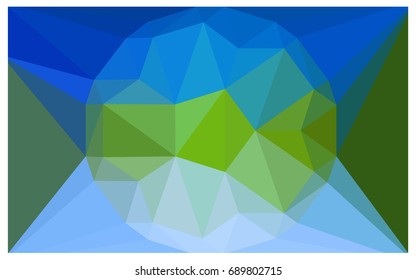 Light Blue, Green vector polygonal illustration, which consist of triangles with a gemstone in center. Triangular design of a huge diamond for your business. Creative geometric background of gems.