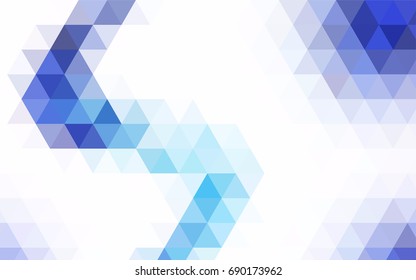 Light Blue, Green vector polygonal pattern. Shining colored illustration in a brand-new style. The template can be used as a background for cell phones.