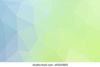 Light Blue, Green vector polygonal illustration, which consist of triangles. Triangular pattern for your business design. Geometric background in Origami style with gradient. 