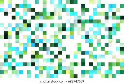 Light Blue, Green vector polygonal illustration consisting of rectangles. Rectangular design for your business. Creative geometric background in origami style with gradient.